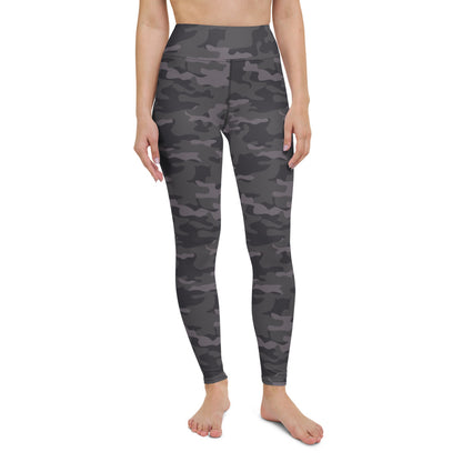 Dark Gray Camo Yoga Leggings