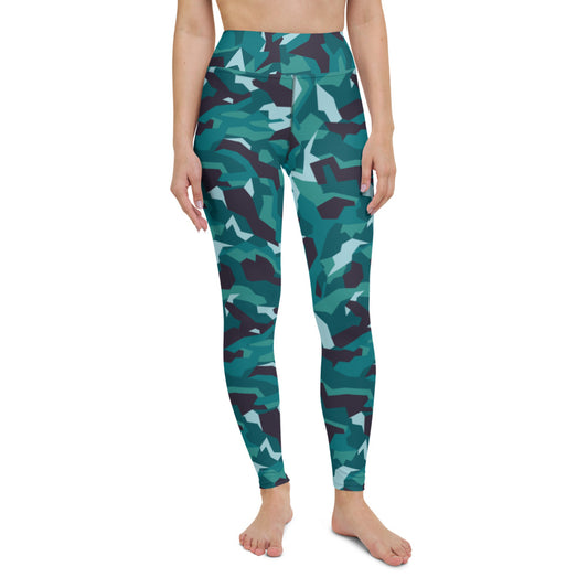 Sea Glass Camo Yoga Leggings