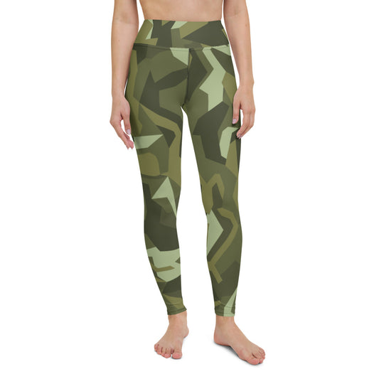 Origami Green Camo Yoga Leggings