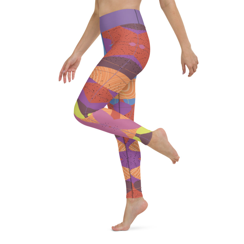Cute colorful yoga pants