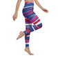 Red White And Yoga Leggings