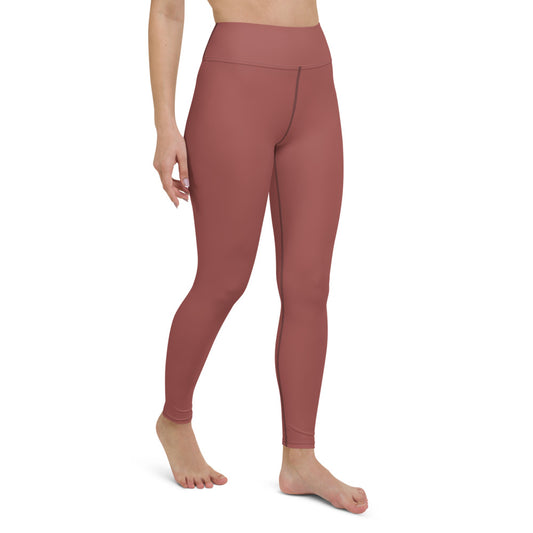 Terracotta High-Waist Yoga Leggings