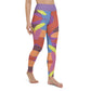 Abstract Leaf Yoga Leggings