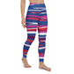 Red White And Yoga Leggings