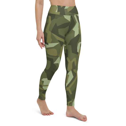 Origami Green Camo Yoga Leggings