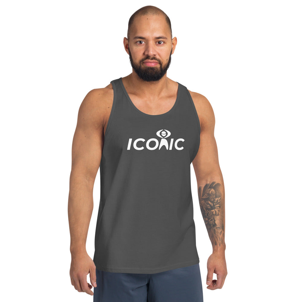 Men's Iconic White Logo Tank Top