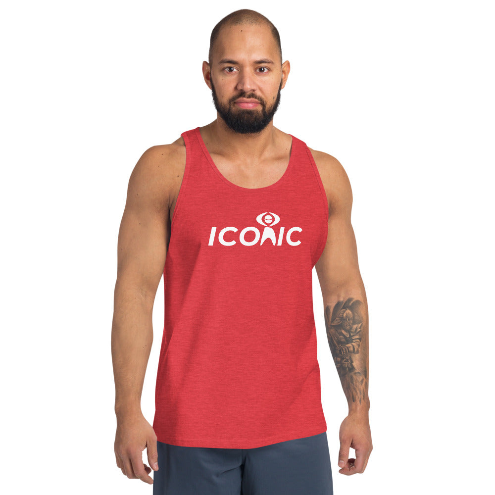 Men's Iconic White Logo Tank Top