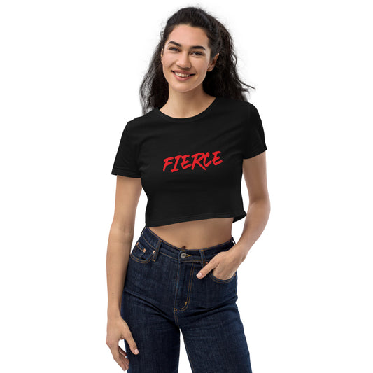 FIERCE ICONIC Women's Organic Crop Top