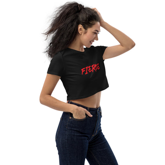 FIERCE ICONIC Women's Organic Crop Top