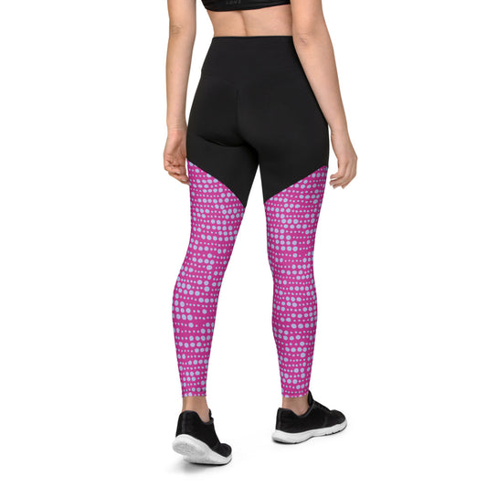 Violet Spot Sports Compression Leggings