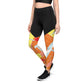 Abstract Leaf Sports Compression Leggings