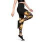 Black Ikat Sports Compression Leggings