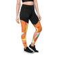 Abstract Leaf Sports Compression Leggings