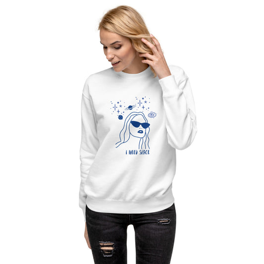 I Need Space Fleece Pullover