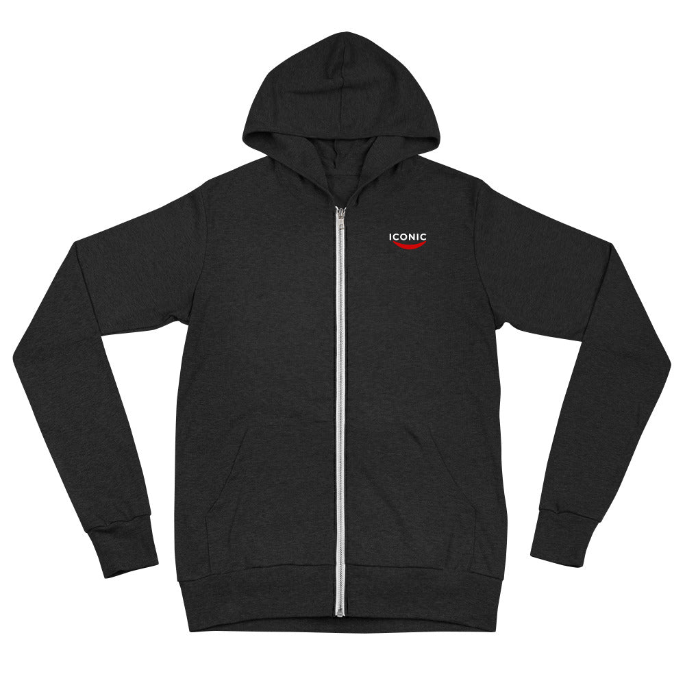 charcoal black zipper hoodie