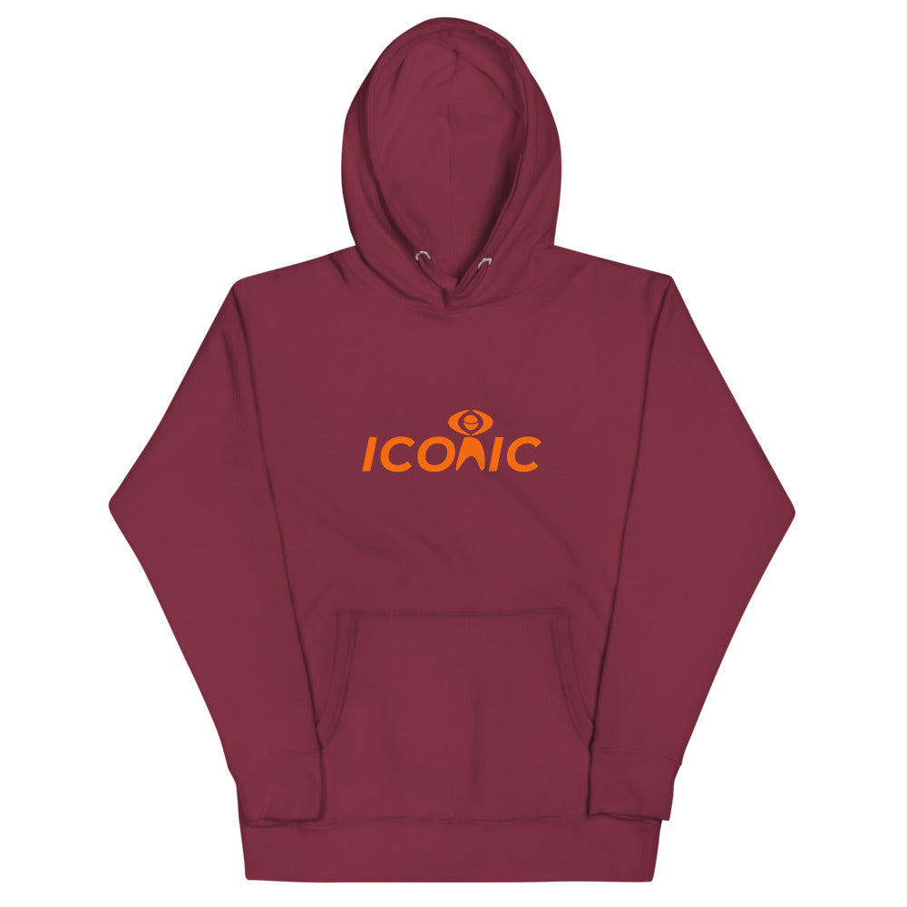 Iconic Neon Orange Logo Hoodie
