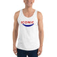 Iconic Men's Red and Blue Logo Tank Top